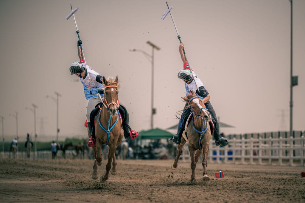 Tent pegging at EIEV
